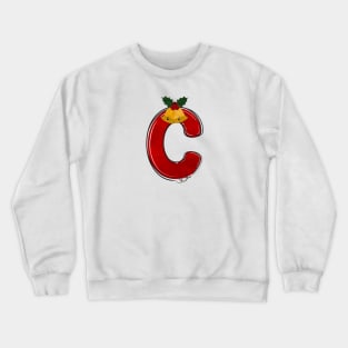 Letter C - Christmas Letter Crewneck Sweatshirt